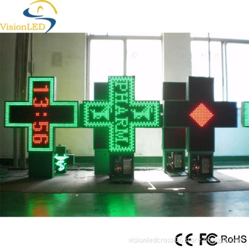 Factory LED Graphic Pharmacy Cross Displays